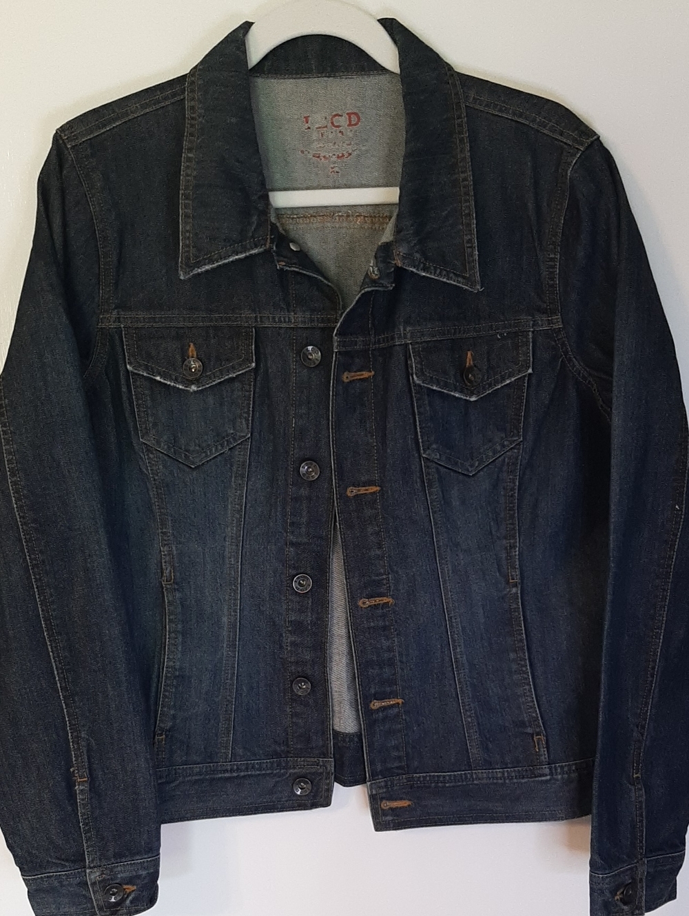 IZOD Women's Dark Indigo Denim Jacket Casual Western Wear